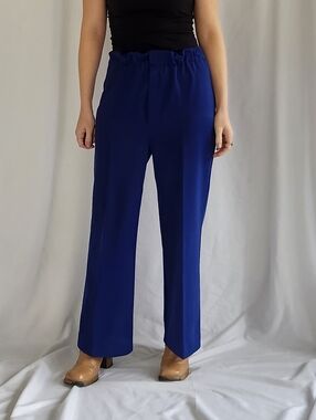 70s Sears Navy Blue Pleated‎ Pants